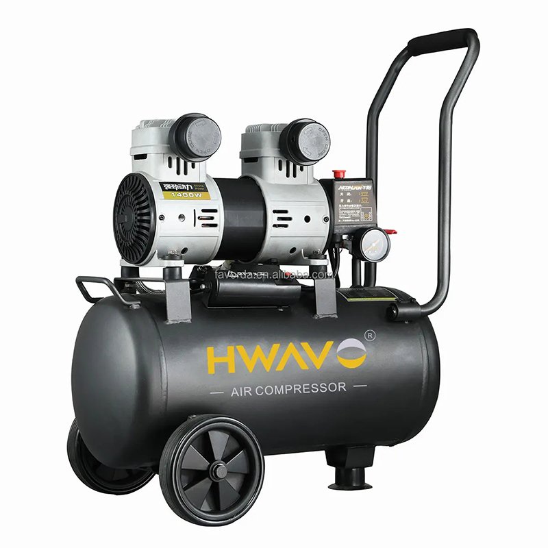 High Speed Piston Portable Silent Electric Oil-Free Oil Free Air Compressor From China Wholesale