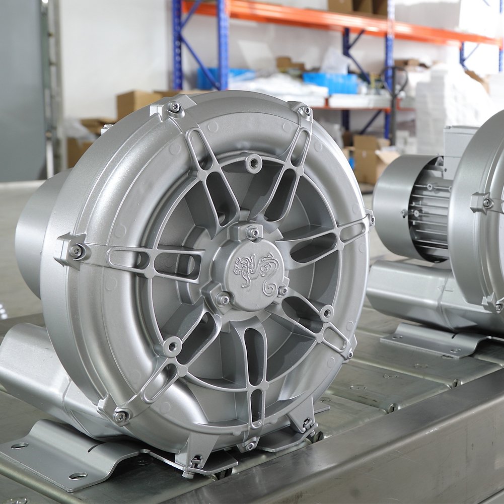 220v/380v Ring Blower 1hp 0.75kw/0.85kw Pool Pond High Pressure Side Channel Blower for Aquaculture