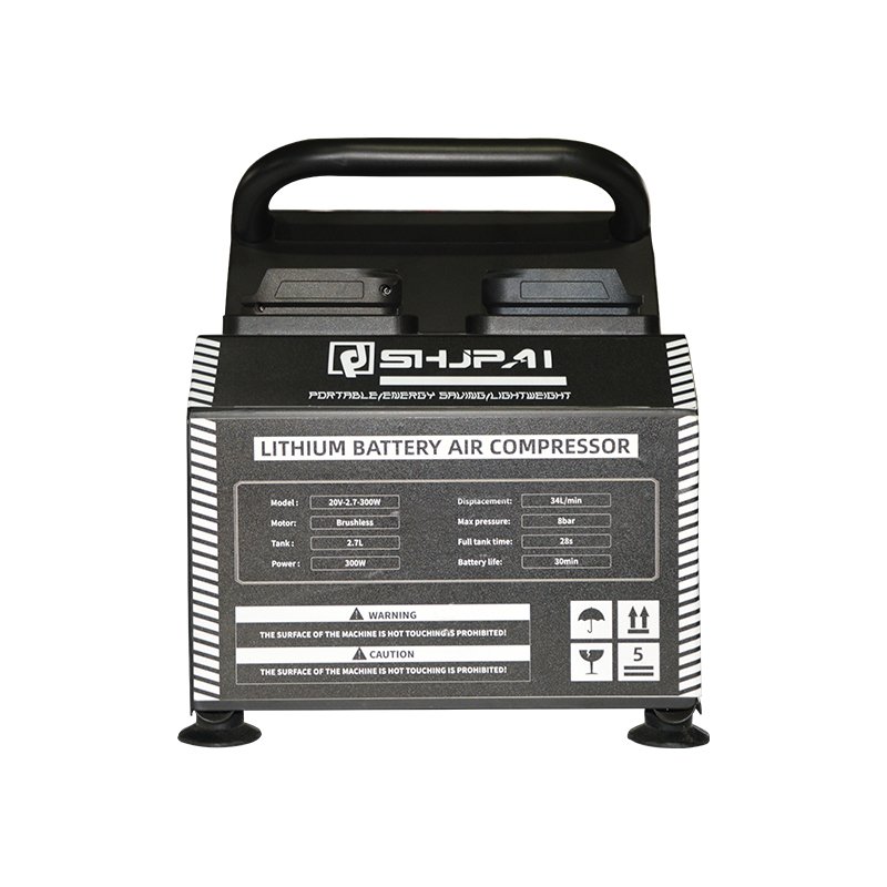 2025 New Type Professional Electrical air Compressor Factory Direct Sales Portable Battery Oil Free air Compressor 2.7L 300W