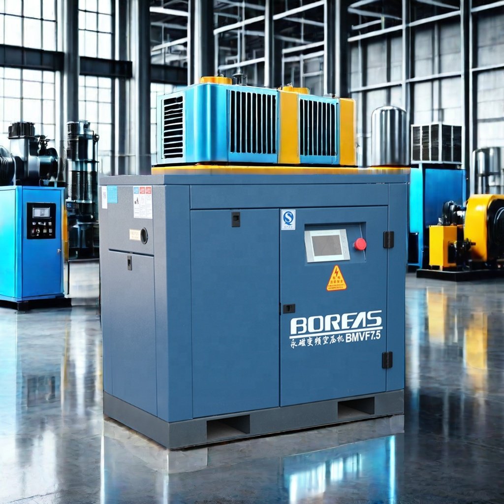 BMVF Series Permanent Magnet Motor Industrial 380V 125psi Rotary Screw air Compressor