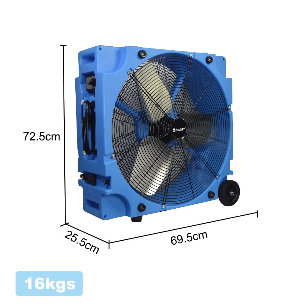 High Velocity 36inch 14150 CFM Drum Fan1/2HP 3 Speed Polar Axial Blower Fan Air Mover Commercial Portable Metal Mobile Floor
