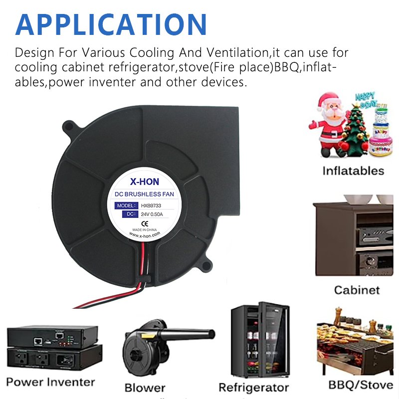 Hot Sale Manufacture 7530 750x75x30mm Mini Blower 12v 24v Waterproof Dc Brushless Centrifugal Machine Fan