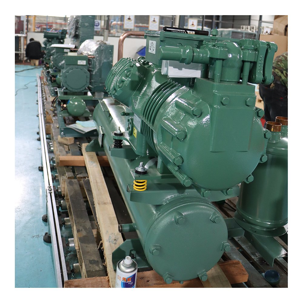 Compressor 20HP 25HP 30HP Semi Enclosed Piston Compressor R404a Refrigeration Condensing Unit