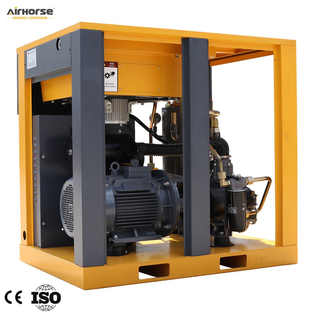 AirHorse 50 hp 10 bar Pm Variable Frequency 37kw 50hp Industrial Workshop Screw Rotary air Compressor with Big tank 3 Phase
