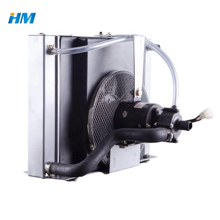 Manufacturer Good Sell Ac Condenser Price Aluminum Radiator Water tank Cooling Cooler with 24v Fan