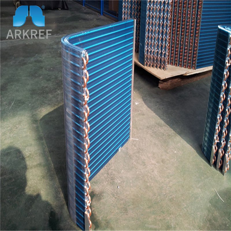 L Type Aluminum Fin Heat Pump Condenser Coils L Shaped Refrigerator Air Cooled Condenser Coil