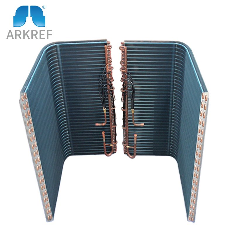 L Type Aluminum Fin Heat Pump Condenser Coils L Shaped Refrigerator Air Cooled Condenser Coil