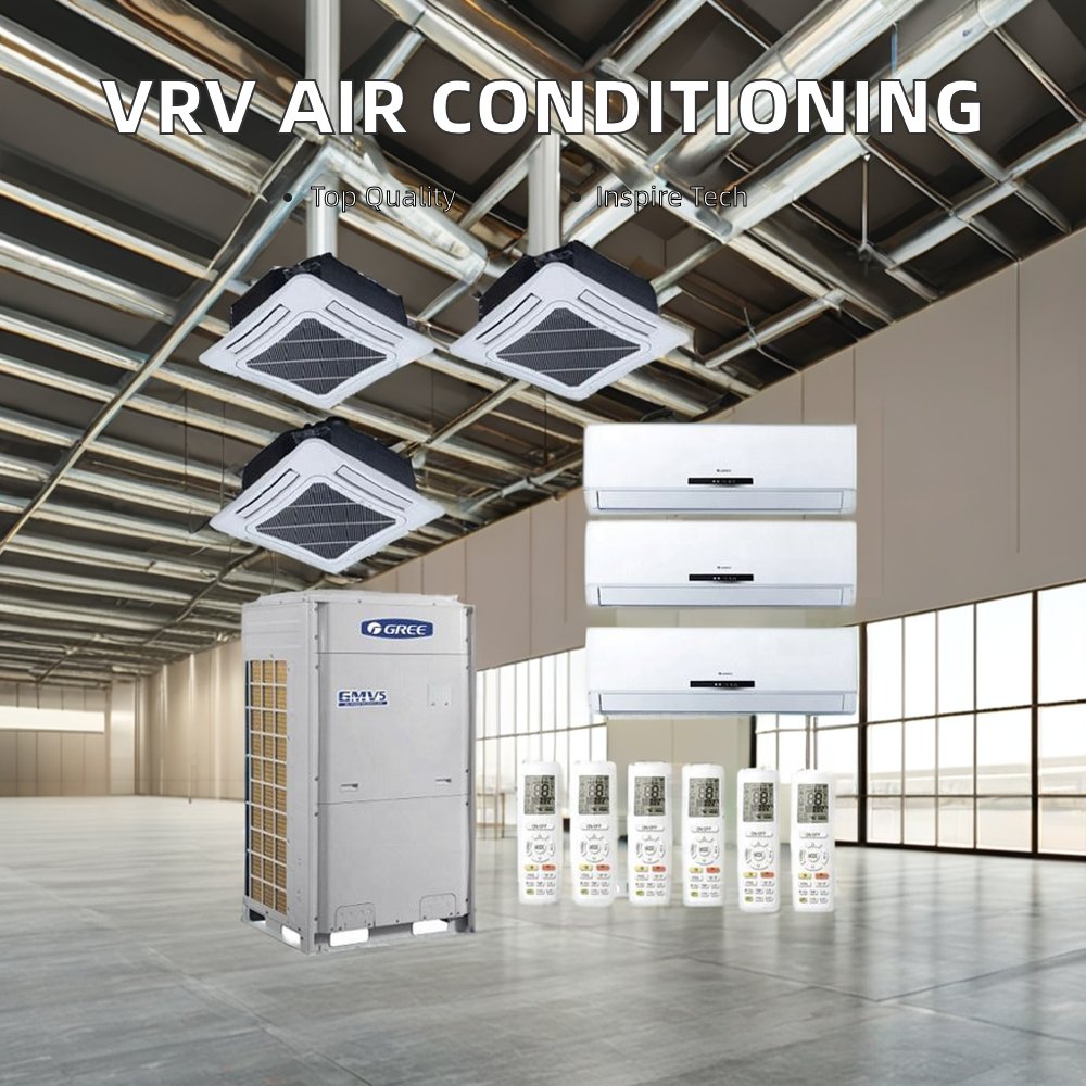 Inverter VRF/VRV System New Multi-Split Industrial Air Conditioning for Hotels with Compressor As Core Component