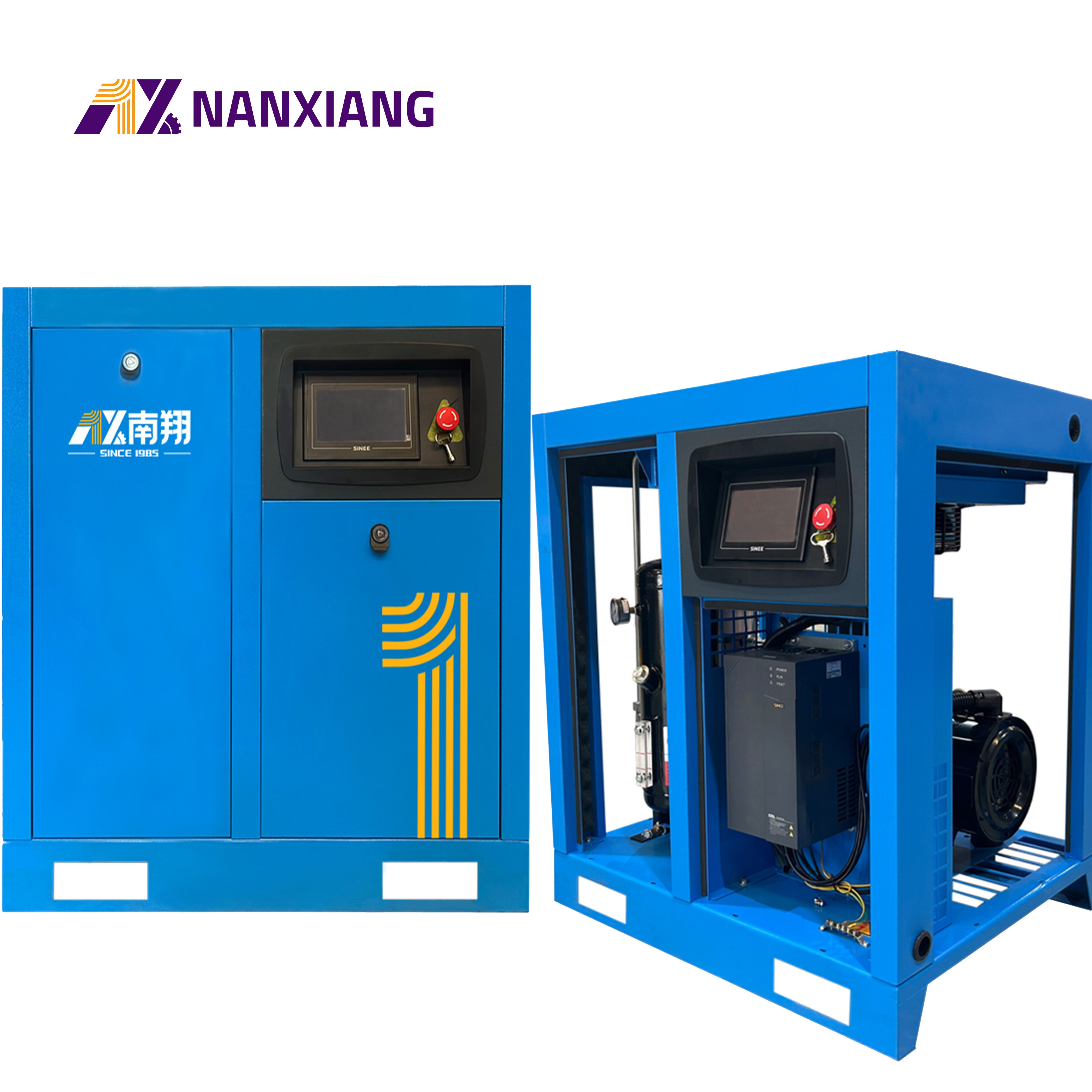 Industrial Compression Equipment Manufacturers 7.5kw 11kw 15kw 22kw 37kw 55kw 75kw Vsd Electric Screw Air Compressor