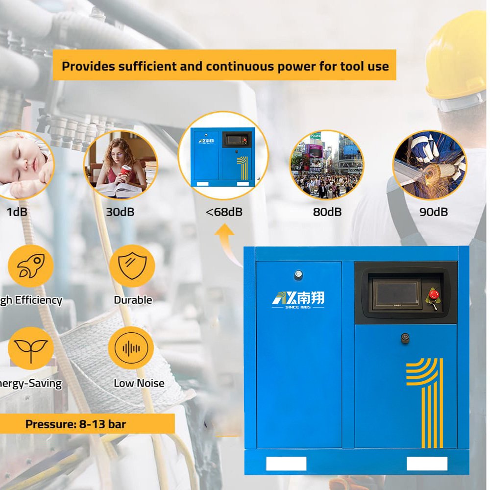 Industrial Compression Equipment Manufacturers 7.5kw 11kw 15kw 22kw 37kw 55kw 75kw Vsd Electric Screw Air Compressor