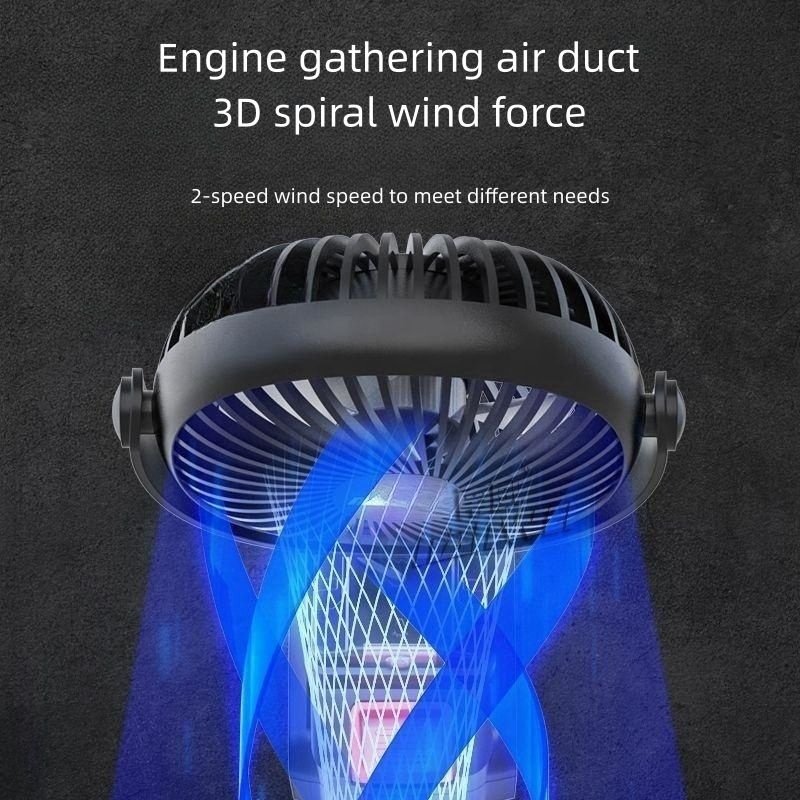 NEOBRISKEN Portable Rechargeable Cordless Electric Fan for Outdoor Camping & Fishing Mobile Lithium Blowers