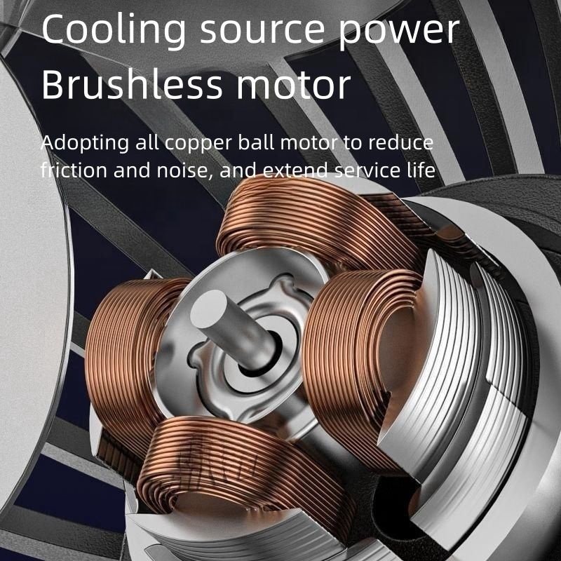 NEOBRISKEN Portable Rechargeable Cordless Electric Fan for Outdoor Camping & Fishing Mobile Lithium Blowers