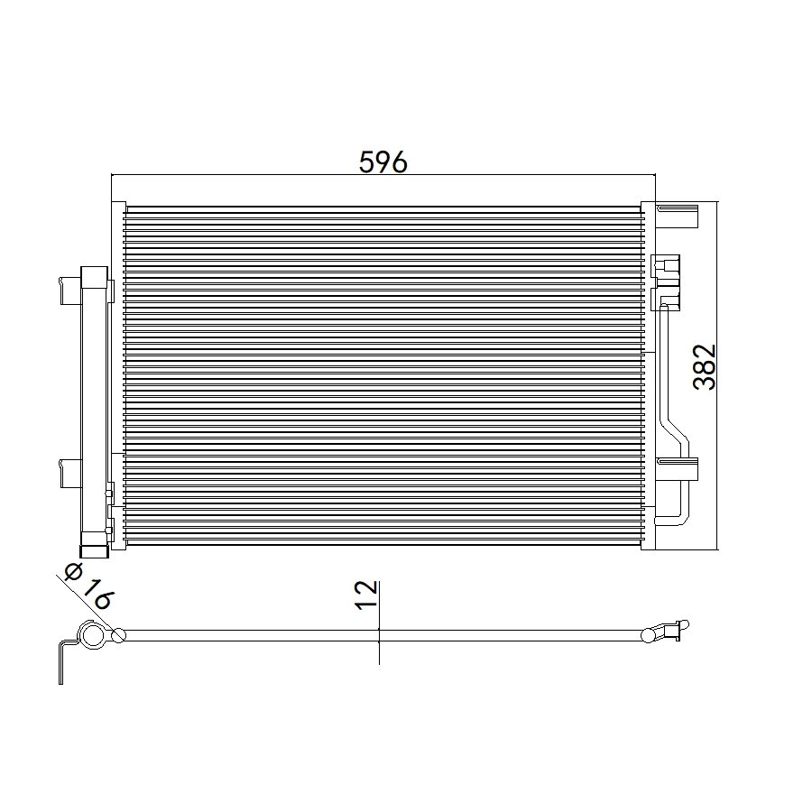 Aftermarket Car Auto Air Conditioning System Auto AC Condenser for CHEVROLET COBALT 2017- OEM 52083727