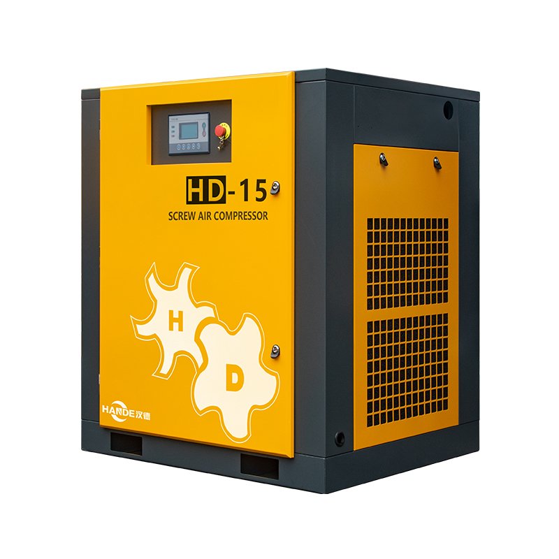 HANDE Screw Air Compressor 15KW 20HP 8/10/12Bar 380v 440v 220v Fixed Speed Power Frequency Direct Drive Industrial Compressor