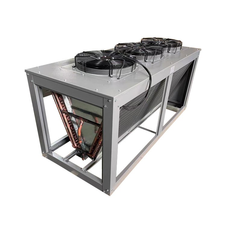 V-type Air-cooled Condenser with 3 Fan Condenser Evaporator Coil for Condensation Device