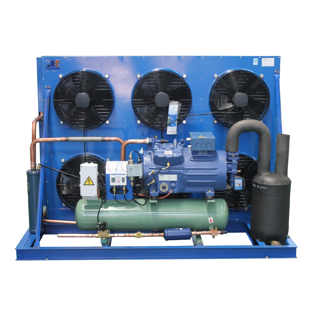 Air Cooled Bock GEA Condensing Unit With Refrigeration Compressor for Cold Storage