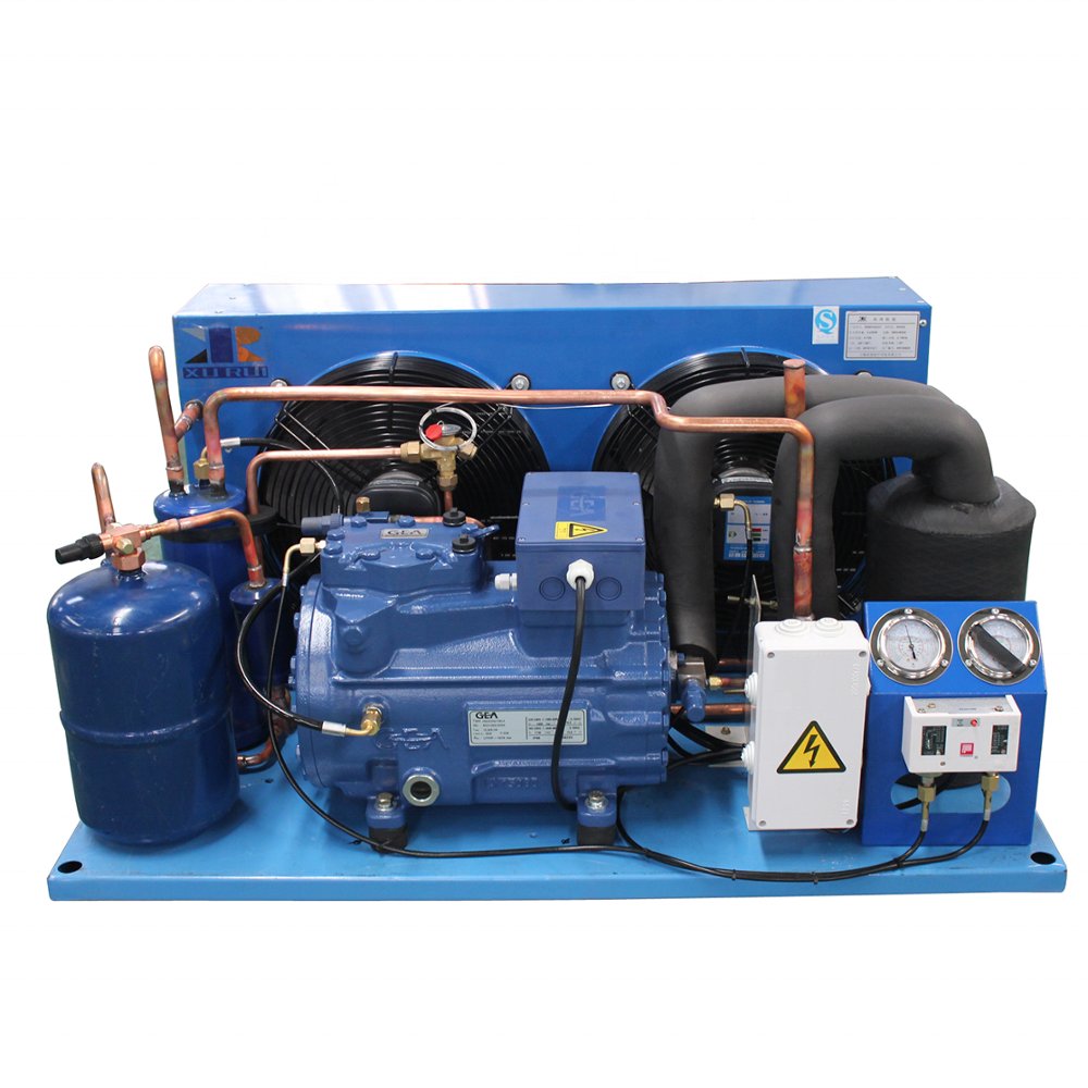 Air Cooled Bock GEA Condensing Unit With Refrigeration Compressor for Cold Storage