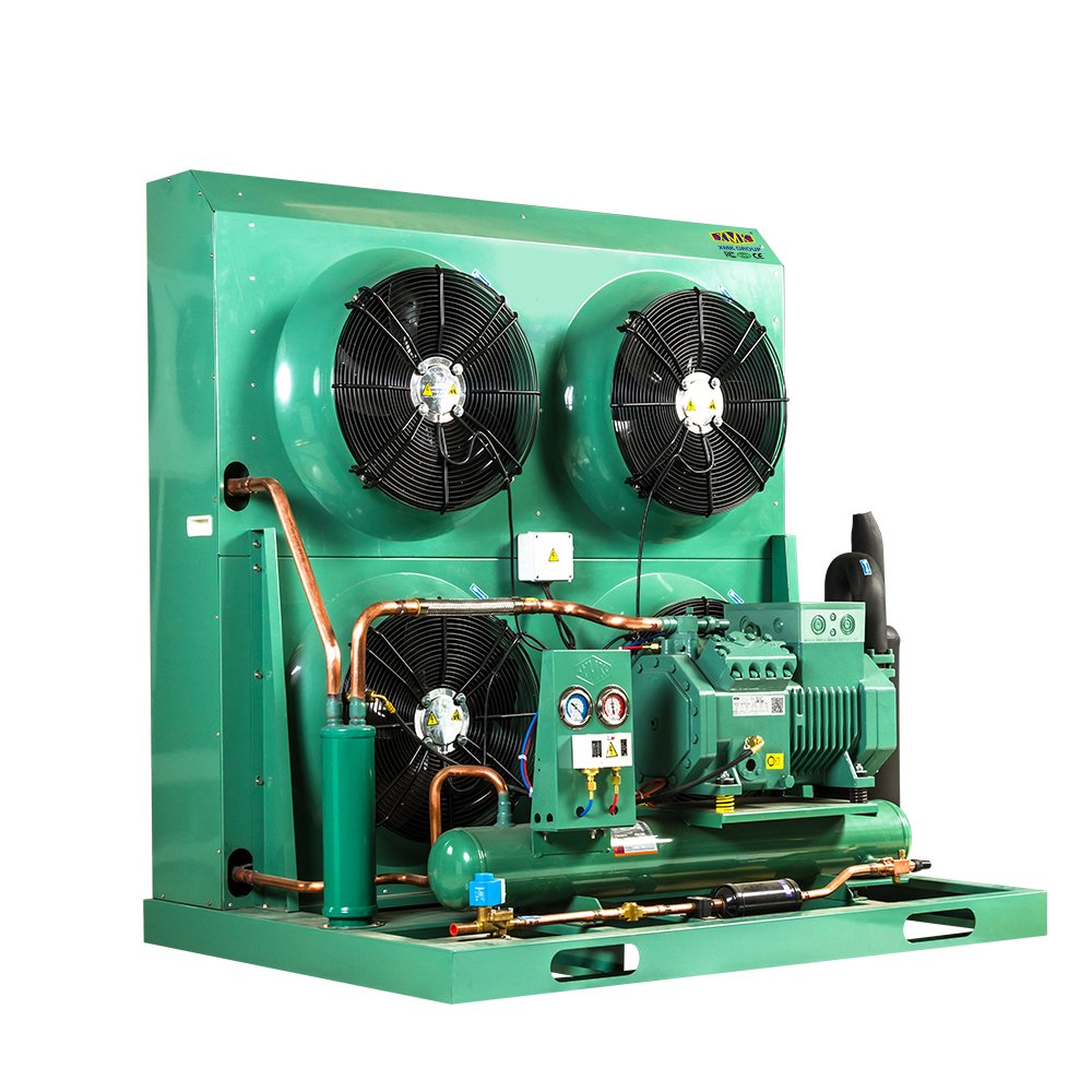 4PES-12 Semi-Hermetic Compressor Refrigeration Unit Air Cooled 10HP Condensing Unit