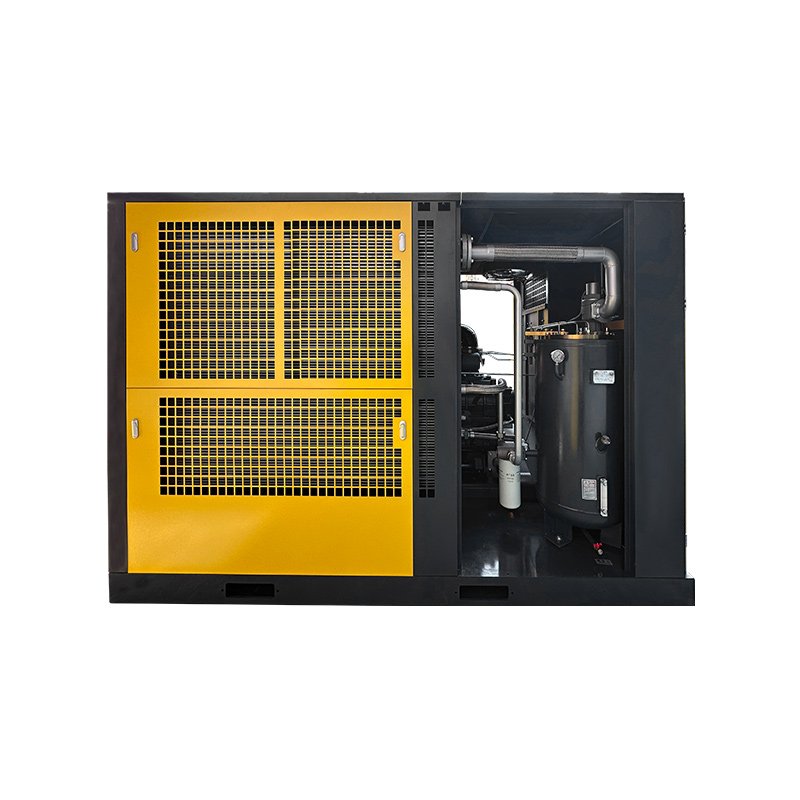 HANDE 110kw Custom Two Stage PM Air Compressor 8Bar 10Bar Air Cooling 380V Variable Frequency Dual Stage Screw Air Compressor