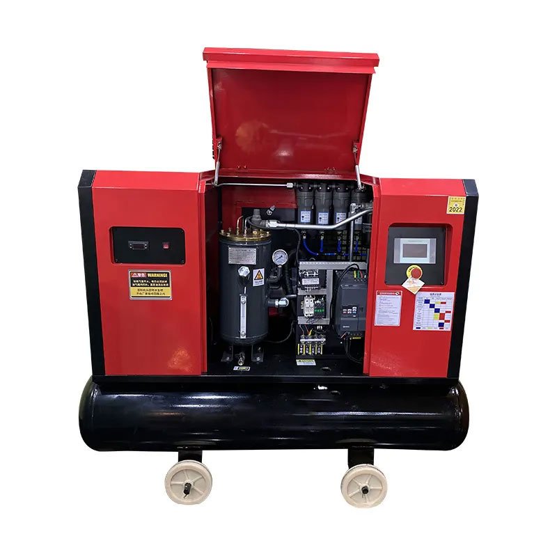 20HP 15KW All in One Rotary Screw Air Compressor 10bar 16bar Compressor with 500 Litre Tank Air Dryer for Sand Blasting