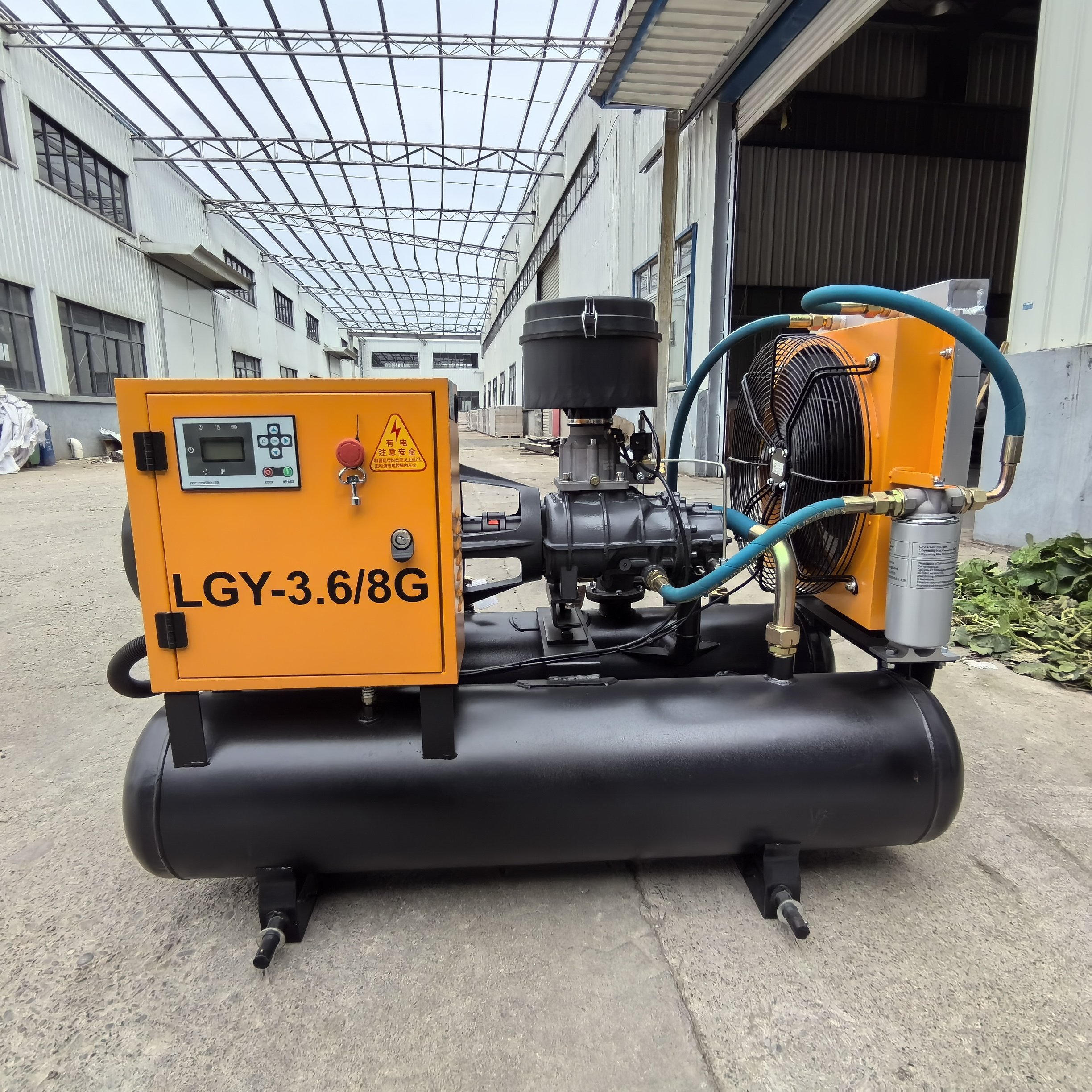 Kaishan LGY-3.6/8G Direct Driven Wheel Mounted Portable Screw air Compressors for Stone Quarrying