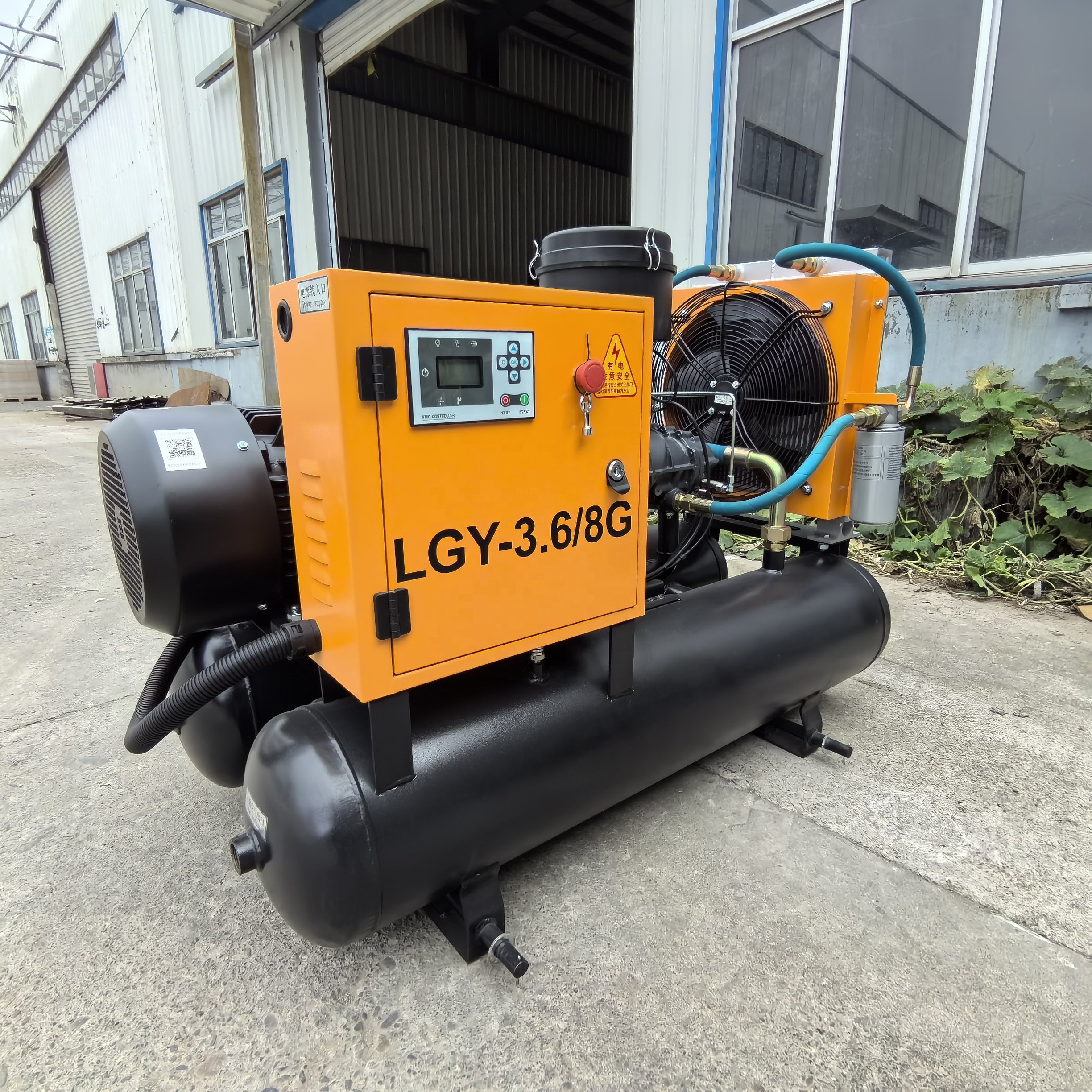 Kaishan LGY-3.6/8G Direct Driven Wheel Mounted Portable Screw air Compressors for Stone Quarrying