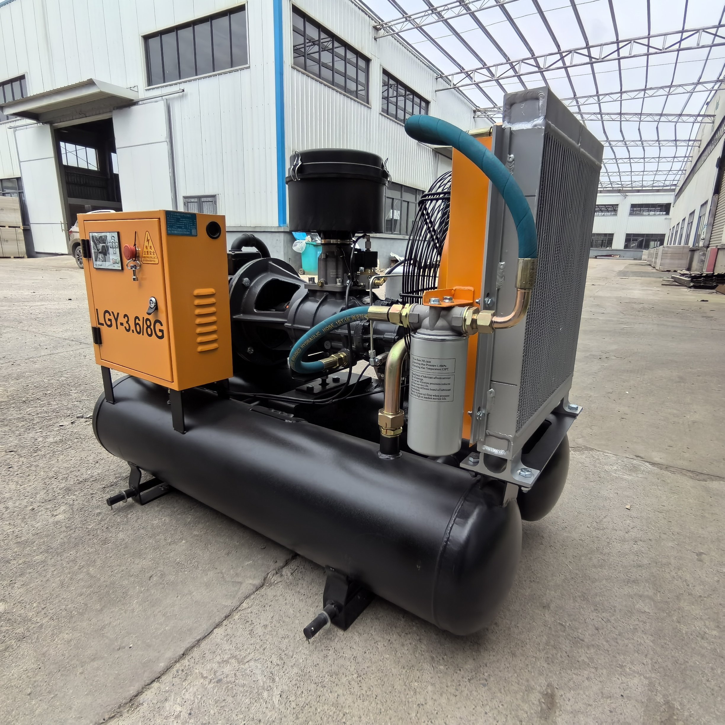 Kaishan LGY-3.6/8G Direct Driven Wheel Mounted Portable Screw air Compressors for Stone Quarrying