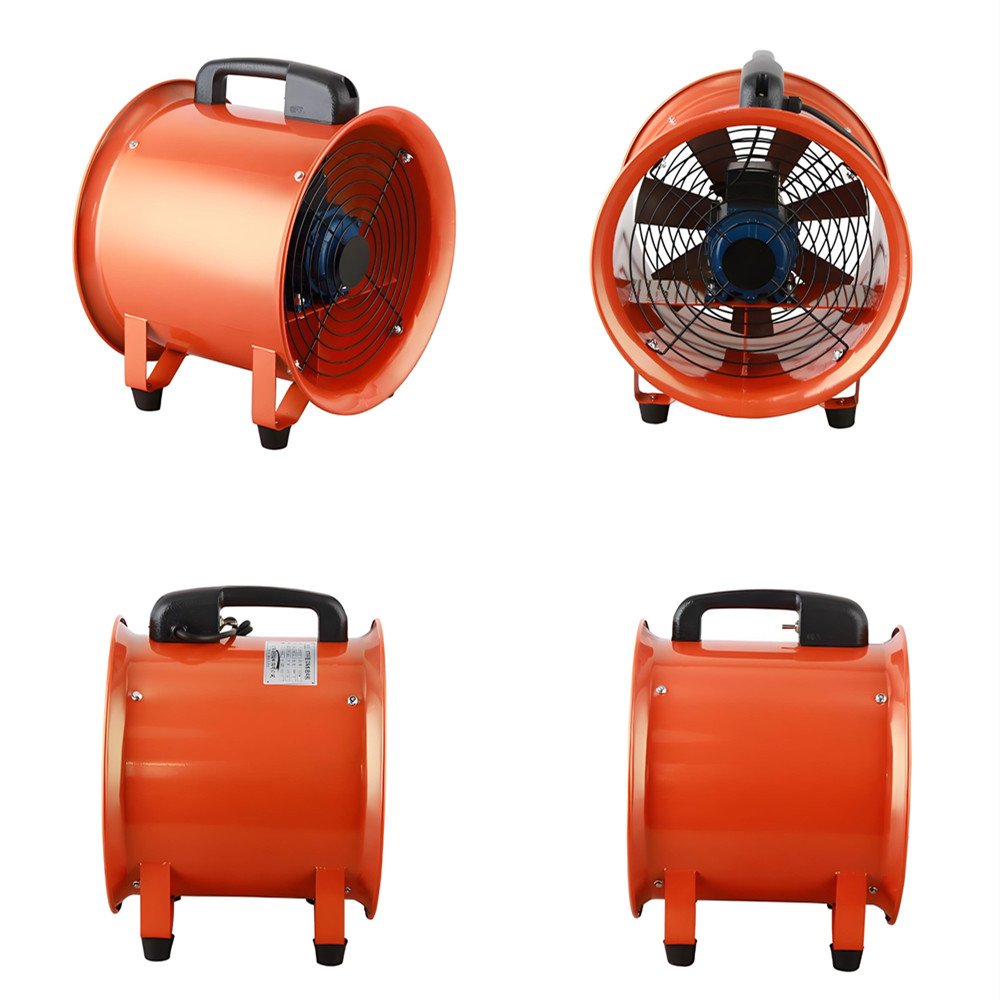 8'' ~24'' Super Speed Portable Ventilation Fans Duct Fan Axial Flow Fan AC Aluminum Push/ Press Button European Plug 50hz