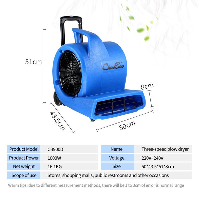 Professional New Style 900w 3 Speed Centrifugal Toilet Blower Fans Small Electric air Blower With High Quality
