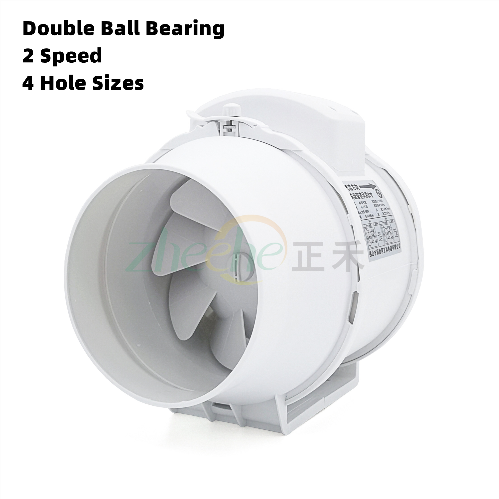 6 Inch 150mm 220V Energy Conservation&Powerful Ventilator Portable Duct Exhaust Fan for Hydroponics