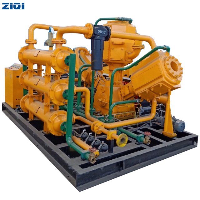 Industrial High Pressure Natural Gas Piston Air Compressor for Gas Filling Station With Water Cooled
