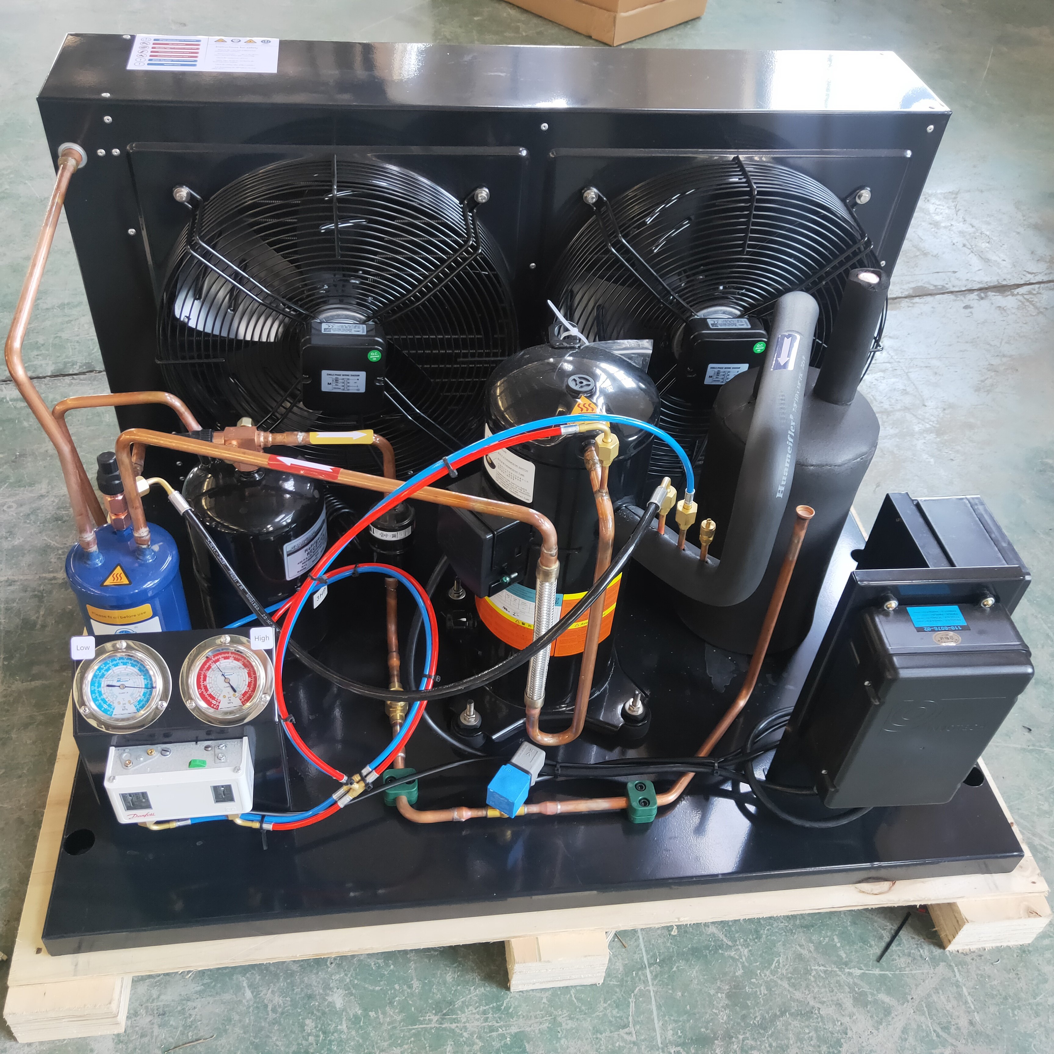 Customize 220v/1ph/60hz Condensing Unit 3hp Refrigeration Unit With air Cooled