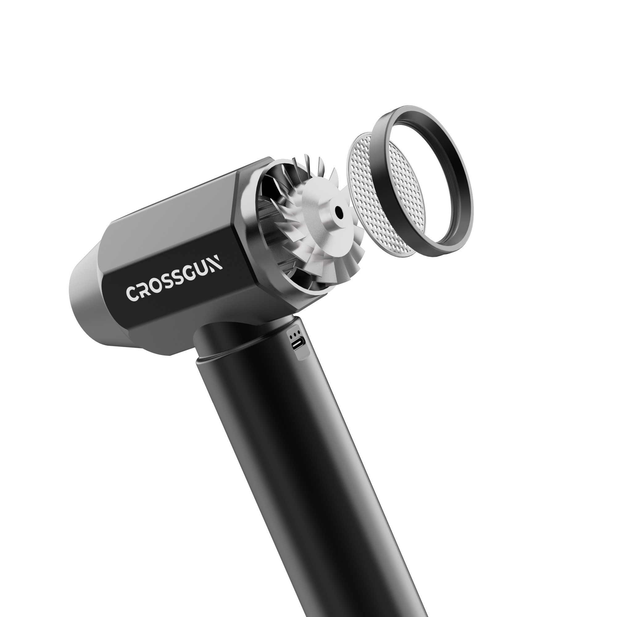 CROSSGUN 500W Powerful Cordless Jet Fan Turbo Blower Gun Violent Storm Wind Handheld Car Dryer Dust Removal for Claen