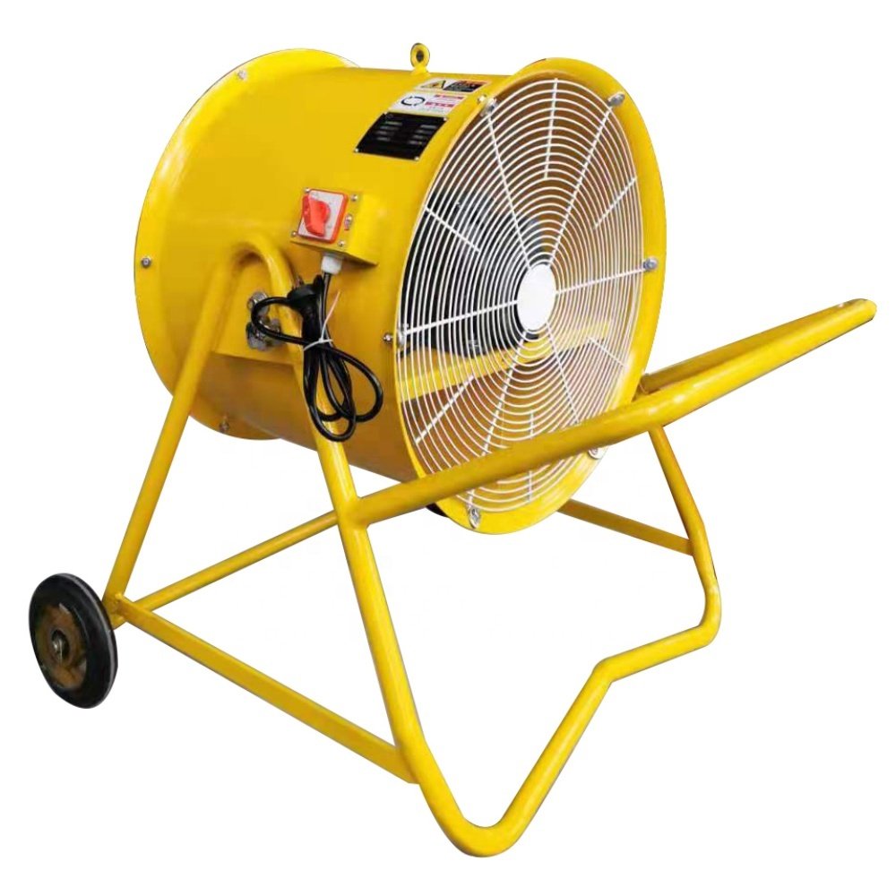 Industrial Blower Customized Portable Ventilation Exhaust Fan Movable Axial Ventilation Fan with Wheels Movable Axial Fan