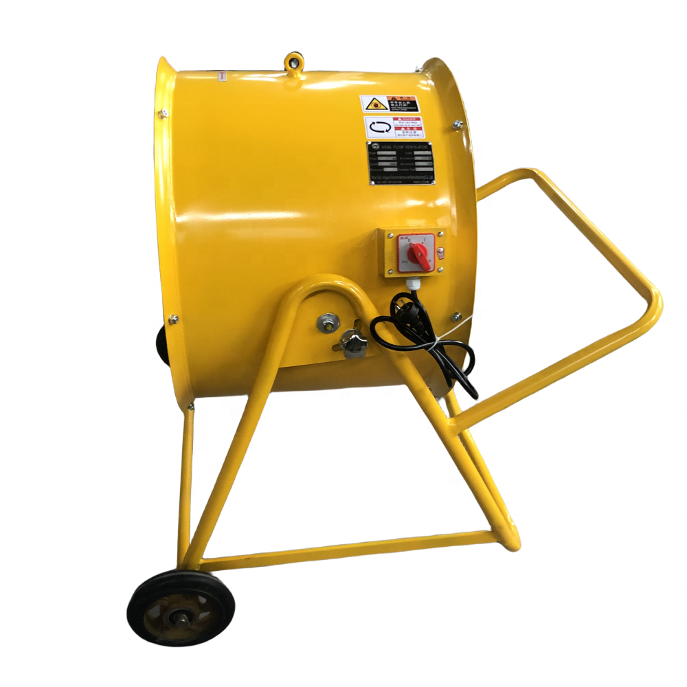 Industrial Blower Customized Portable Ventilation Exhaust Fan Movable Axial Ventilation Fan with Wheels Movable Axial Fan