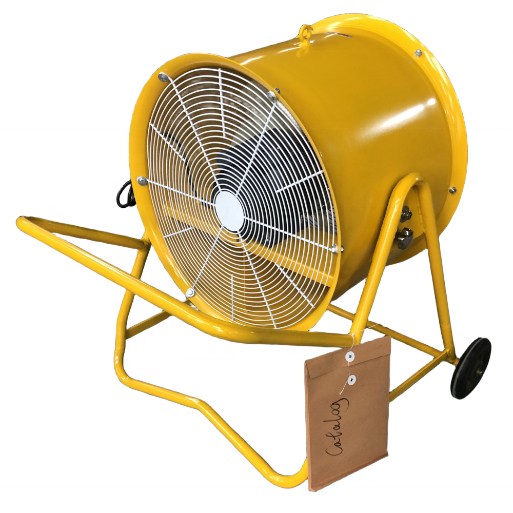 Industrial Blower Customized Portable Ventilation Exhaust Fan Movable Axial Ventilation Fan with Wheels Movable Axial Fan