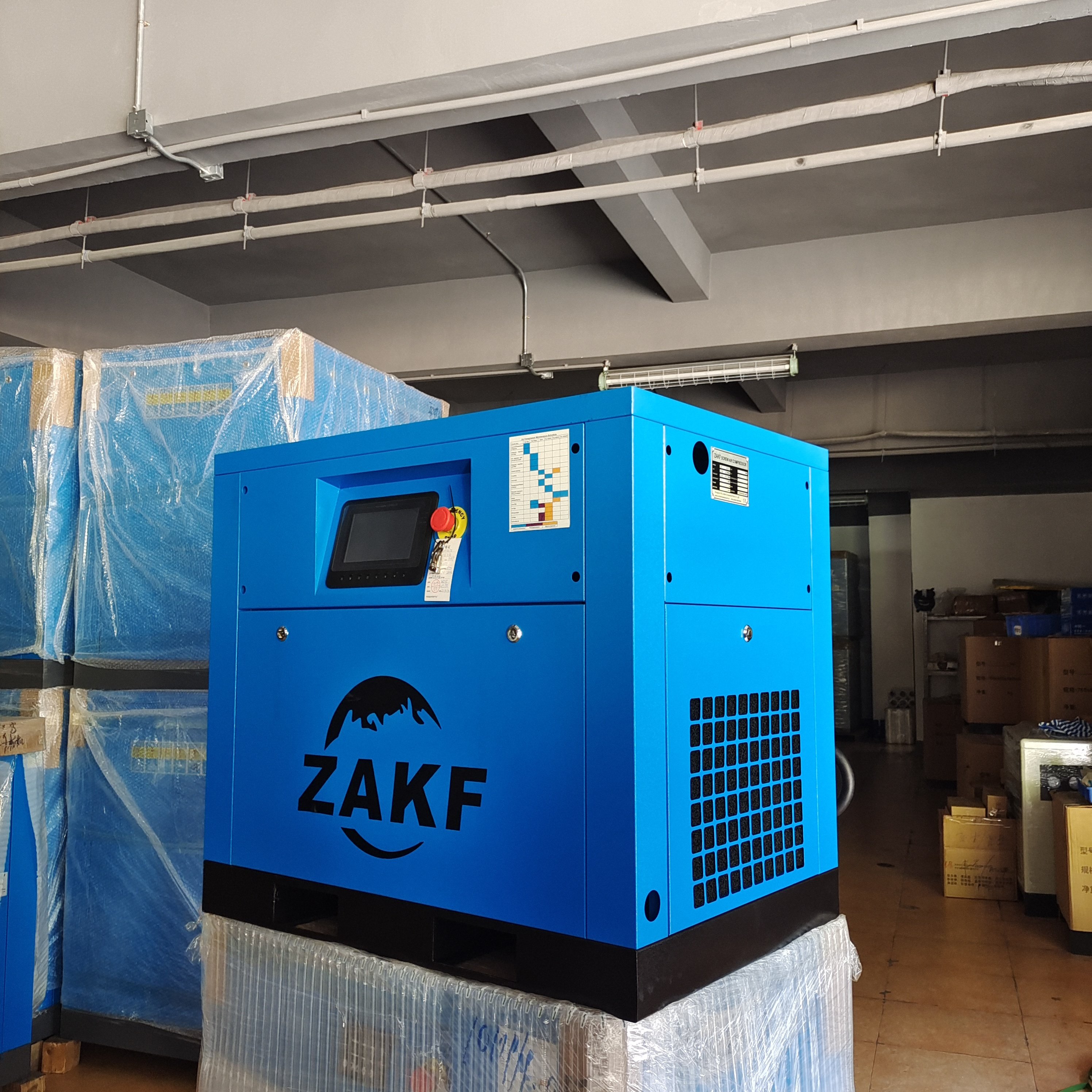 ZAKF 15kw 20hp 380v415v220v 8bar 10bar Fix Speed air Compressor Screw Air Compressor