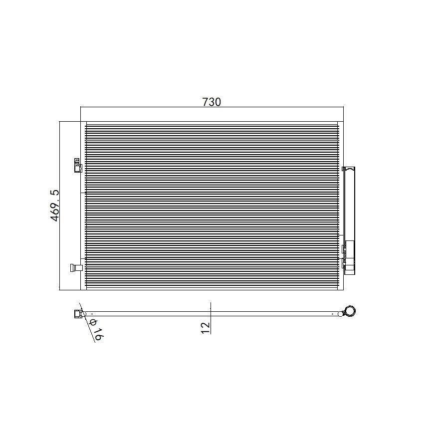 Aftermarket Car Auto Air Conditioning System Auto AC Condenser for TOYOTA AVALON TOYOTA CAMRY OEM 884A0-06010 06060