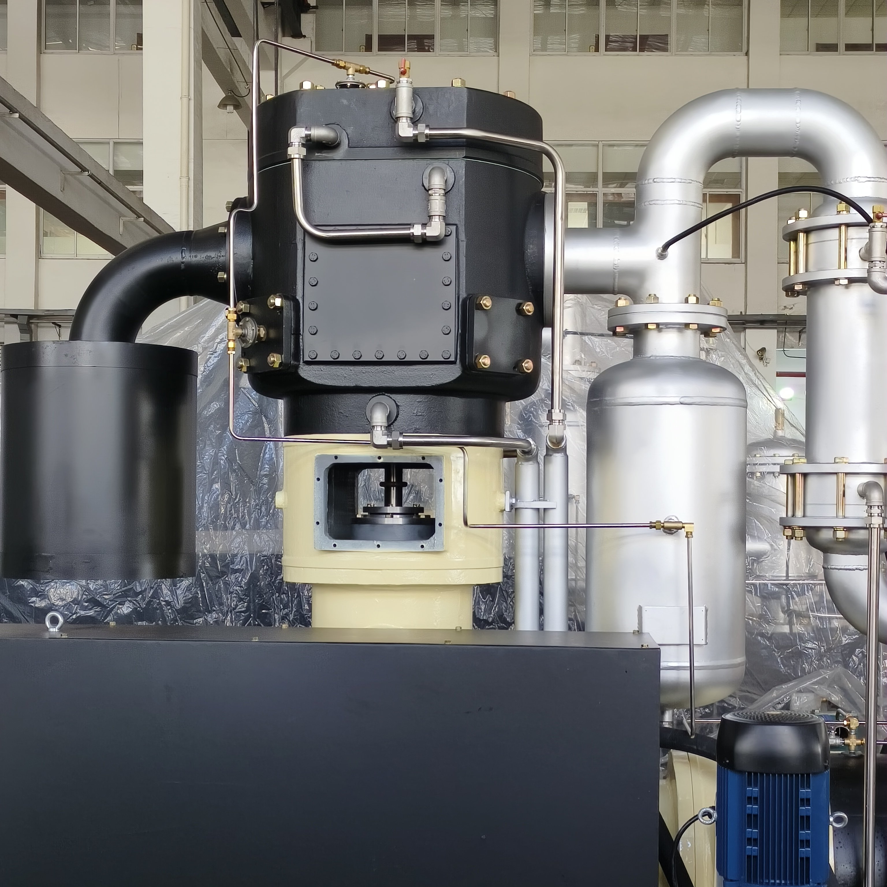 For PET Blowing Machine Oil Free Air Compressor 40 bar 16m3 Per min Variable Speed Piston Air Compressor