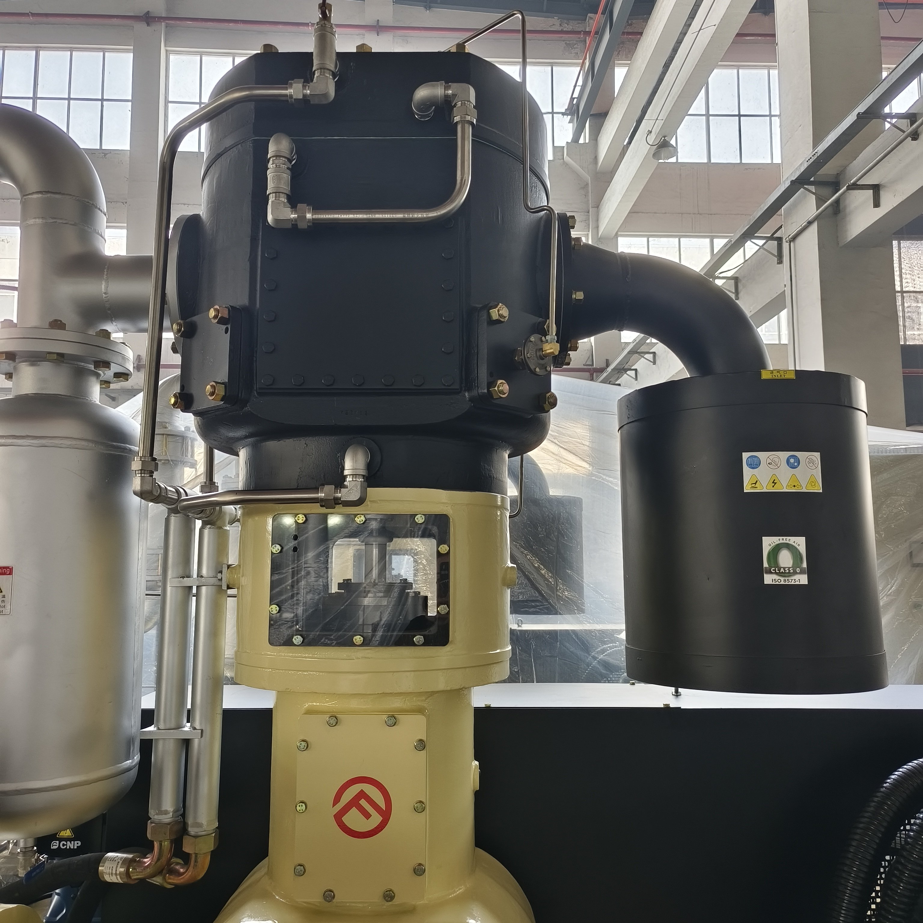 For PET Blowing Machine Oil Free Air Compressor 40 bar 16m3 Per min Variable Speed Piston Air Compressor