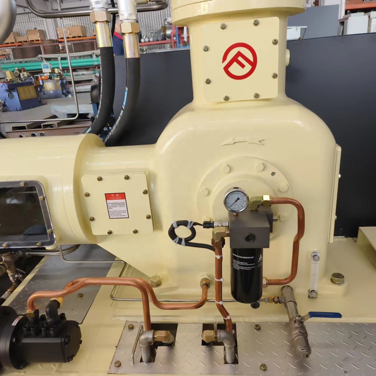 For PET Blowing Machine Oil Free Air Compressor 40 bar 16m3 Per min Variable Speed Piston Air Compressor