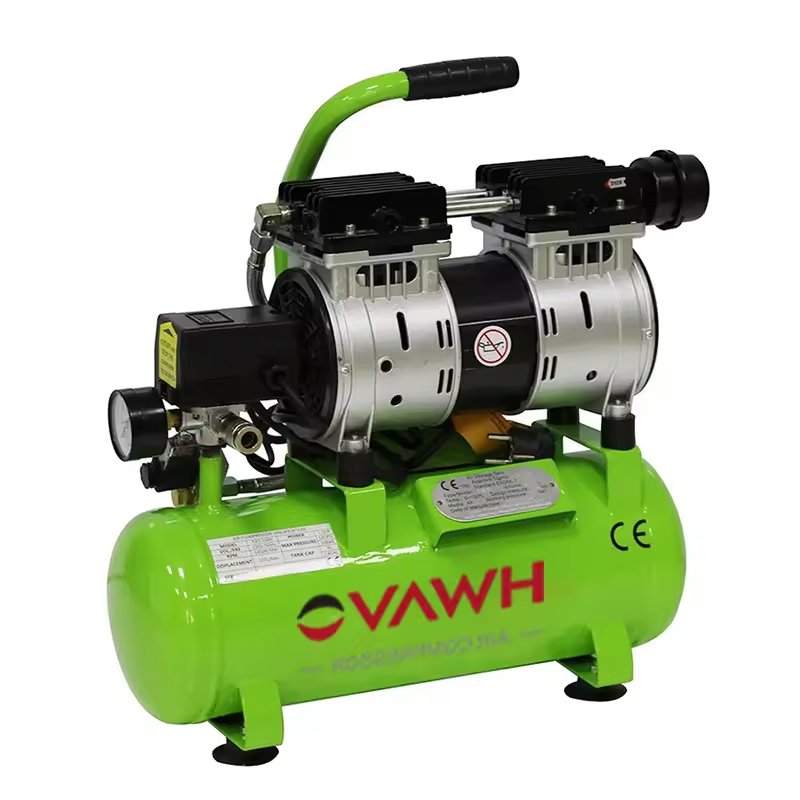Best Silent Electrical Air Compressors 550w 220V 102L/Min Portable Piston Industrial Oil Free Air Compressor for Dental Chair