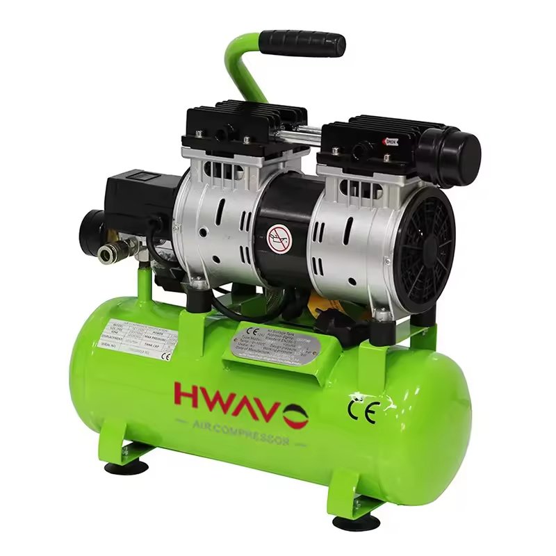 Best Silent Electrical Air Compressors 550w 220V 102L/Min Portable Piston Industrial Oil Free Air Compressor for Dental Chair