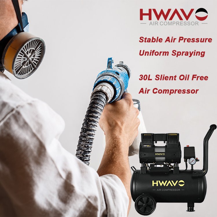 High Quality Portable 30L 1.5kw 0.8mpa air Compressor High Performance Silent Mini Oil Free air Compressor for Shooting Nail