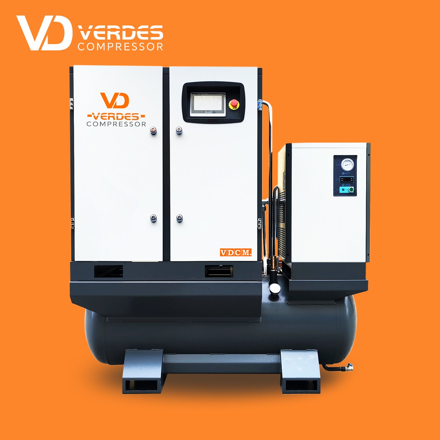 15kw 20hp 22kw 30hp 4 in 1 Industrial Screw air Compressor 15 bar 16 20 bar Air-Compressor with Dryer for Laser Cutting Machine
