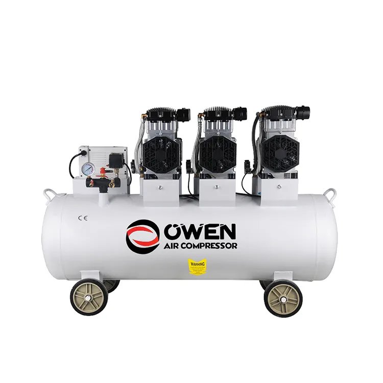High Pressure Air Pump Portable Industrial Compressors Machine 100L Silent 8Bar Oilless Mini Ac Air Compressor