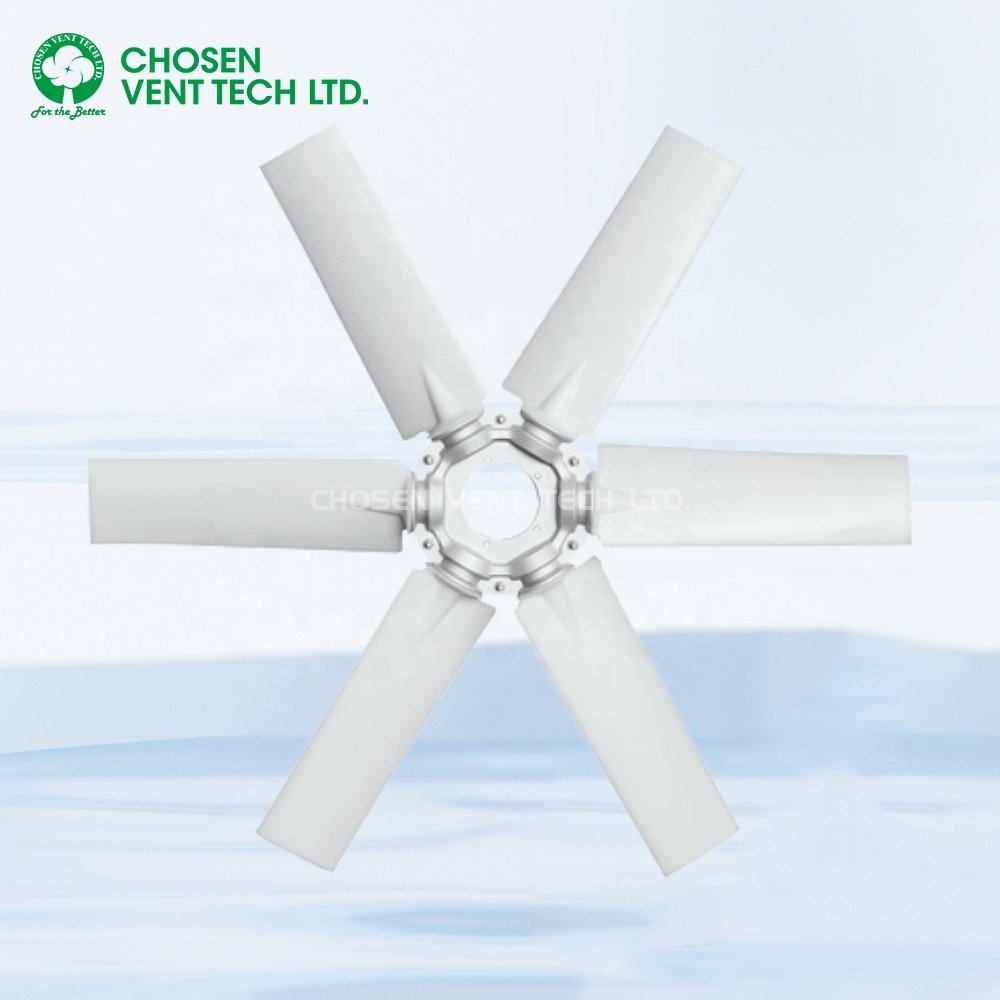 6 Blades Nylon Industrial Axial Fan Blade for Motor Grader Duct Fan