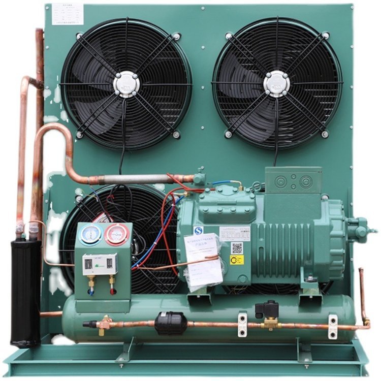 Industrial Air Cooled Evaporative Cooling Machine 20KW Piston Compressor Refrigeration Condensing Unit