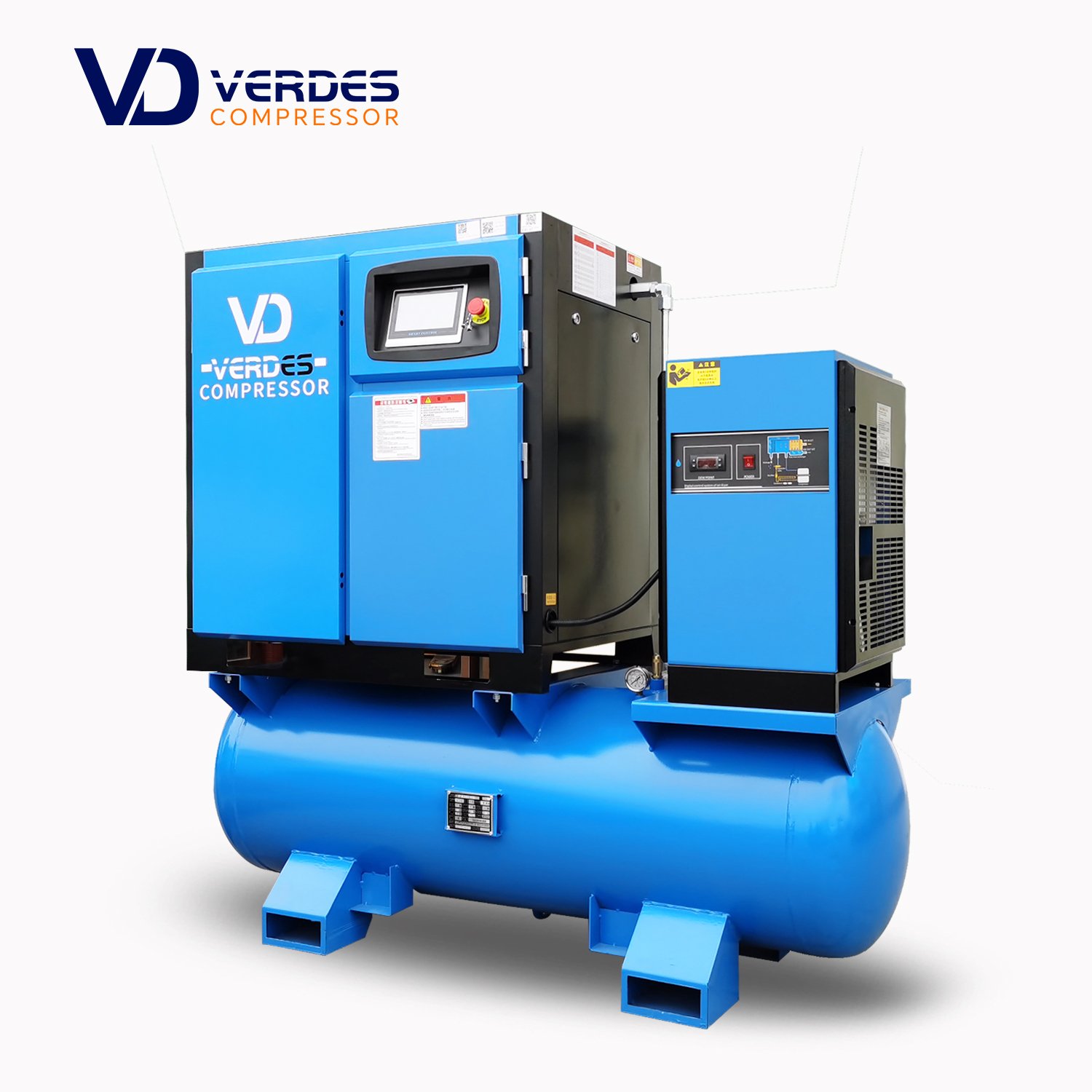 Industrial Rotary Compressor air Screw 4 in 1 Inverter 8 10 16 20 bar Screw Air-Compressor With Dryer for Laser Cutting Machine