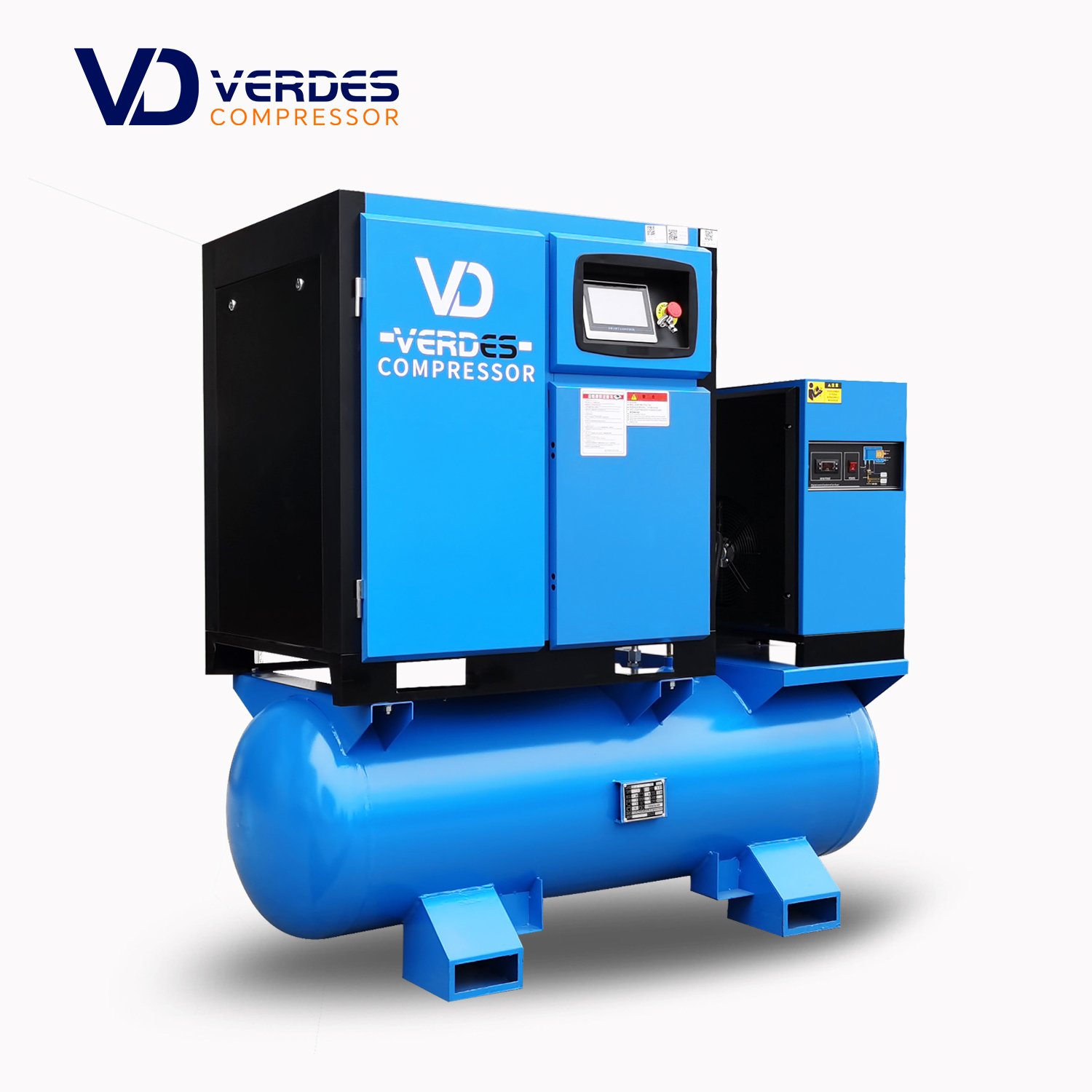 Industrial Rotary Compressor air Screw 4 in 1 Inverter 8 10 16 20 bar Screw Air-Compressor With Dryer for Laser Cutting Machine